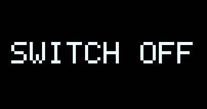 OLED switch off warning